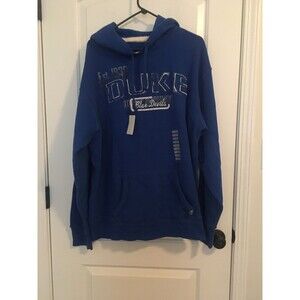 Vintage J. America Duke Blue Devils Men's Blue Sweatshirt Hoodie Size XL